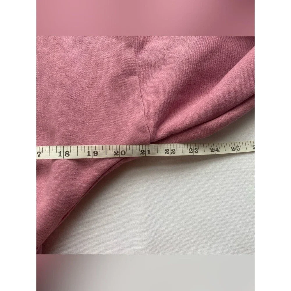 ALO Yoga Pink Wild Rose Accolade Cropped Sweatshirt Medium California Casual
